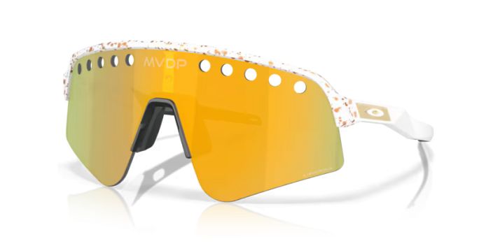 Oakley Sutro Lite Sweep MVDP Red/Gold Splatter Prizm 24K Sutro Lite Sweep blends the sweep lens shape first made popular by