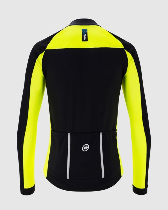 Takki Assos Mille GT 3/3 Evo keltainen A low-volume, regularFit winter jacket, featuring a blend of NEOS softshell textiles