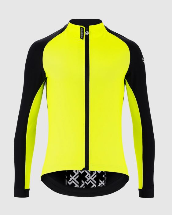 Takki Assos Mille GT 3/3 Evo keltainen A low-volume, regularFit winter jacket, featuring a blend of NEOS softshell textiles