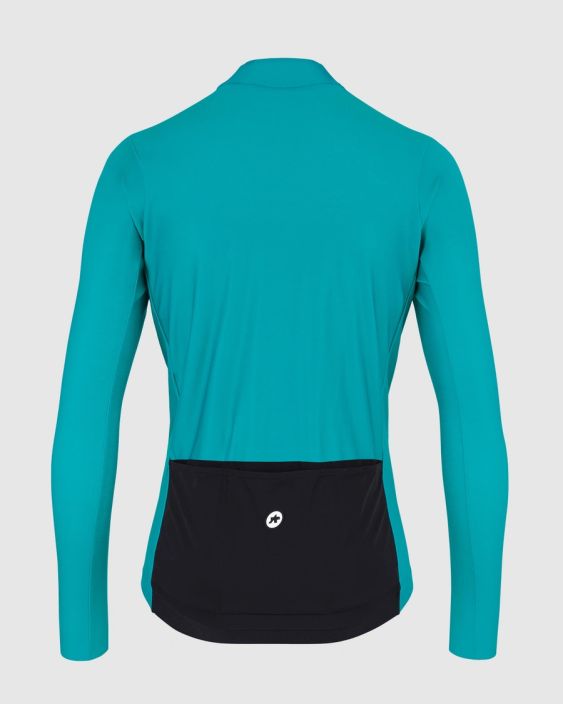 Ajopaita Assos Mille GT 2/3 LS Jersey turkoosi Thermoregulation for endurance riding in cool conditions, reengineered with